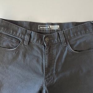 Carhartt Gray  32 x 30 twill like new pants relaxed fit 5 ocket work pants